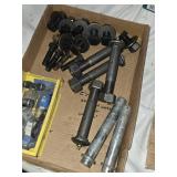 Lot of Trailer Parts Including Wheel Seals, Bolts, and Valves