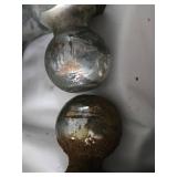 Trailer Hitches - 1 with a 2" ball and Standard Receiver, The other with Smaller Ball and Smaller Receiver