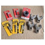 DeWalt Socket Adapters and Milwaukee Socket Adapters with Sunex Open-End Crowfoot Wrench Set