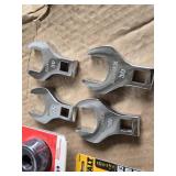 DeWalt Socket Adapters and Milwaukee Socket Adapters with Sunex Open-End Crowfoot Wrench Set