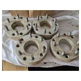 Wheel Spacers Set for Automotive Use marked with "5-5/6-5.5" for bolt pattern reference
