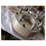 Wheel Spacers Set for Automotive Use marked with "5-5/6-5.5" for bolt pattern reference