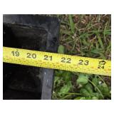 Lot of 6 Rubber Parking Curb Stops with Bolts Set - 6"x21"