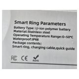 2 New, 1 Slightly Used Smart Ring Lot including Stainless Steel Smart Rings