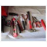 Tool Set including Tape Measure, Hammer, Pliers, Screwdrivers, and Utility Knife