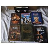 DVD and VHS Movie Lot including Spaceballs, The Fellowship of the Ring, and More