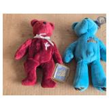 Ty Beanie Baby Bears with Bible and Jacksonville Jaguars Bear