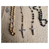 Rosaries, Cross Pendant, and Keys