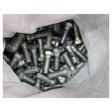 Lot of Approximately 80 Grade 8 Hex Head Bolts - 7/8" x 2-1/2"