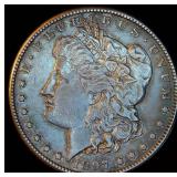 XF 1897-S Morgan Silver Dollar, Original Surfaces, Uniform Gold/Brown Toning