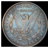 XF 1897-S Morgan Silver Dollar, Original Surfaces, Uniform Gold/Brown Toning