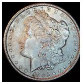 AU/AU+ 1900-P Morgan Silver Dollar, Original Surfaces