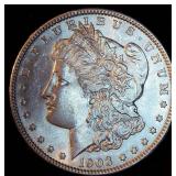 AU/AU+ 1903-P Morgan Silver Dollar, Original Surfaces w/Near Full Luster