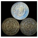 AU+/BU 1965 Mexico Un Peso, + (2) Circulated, Lowest Mintage in the Series, Blazing Luster