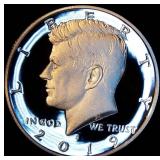 .999 Fine 2019-S Silver Proof DCAM Kennedy Half Dollar, Mint Fresh