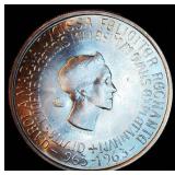 MS 1963 Luxembourg Silver "Millennium of Luxembourg City" Commemorative 250 Francs, Full Luster