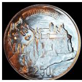 MS 1963 Luxembourg Silver "Millennium of Luxembourg City" Commemorative 250 Francs, Full Luster