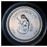 MS++ 2004 Australia 1oz .999 Silver Lunar Year of the Monkey $1