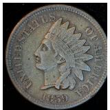 VF+ 1859 Indian Head Cent, Nice authentic patina