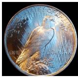Uncirculated 1923-P Silver Peace Dollar, Blazing Original Luster