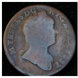 1762-K Austria 1 Kreuzer, Original Surfaces, 264 Years Old