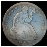1863-P Seated Liberty Half Dollar