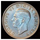 AU 1943 Great Britain Half Crown, details
