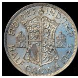 AU 1943 Great Britain Half Crown, details