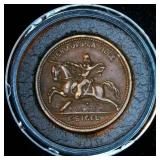 Rare Variety Civil War Token, Hero of Pea Ridge 1861-1865, F-180/430a "Penny Saved" Reverse