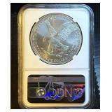 2022 Silver Eagle, NGC MS 69, Mint Fresh