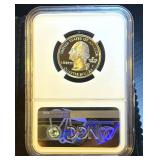 2004-S Silver Florida Quarter, NGC PF 70 UCAM, Mint Fresh, Street Car Label