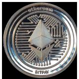 1oz .999 Silver Ethereum Bitpay Round