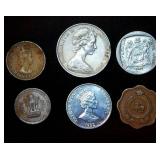 UNC 1992 Cayman Islands Quarter + (5) Tougher Find World Coins