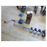 Ice Auger and Lantern