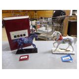 2 Westland "The Trail of Painted Ponies" Statues