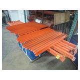 Orange pallet racking