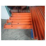Orange pallet racking
