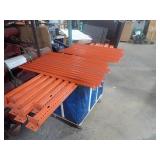 Orange pallet racking