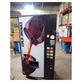 Vending machine, We removed it from customer site because it was out of order. Would be a good parts unit or a project for someone who knows vending machines. 28" x 40" x 75" not sure what the issue w