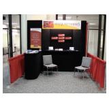 Trade show booth 50" x 25" x 36"