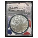 2025 AMERICAN SILVER EAGLE ANACS MS70