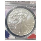2025 AMERICAN SILVER EAGLE ANACS MS70