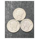 1926P-D-S US MERCURY DIMES