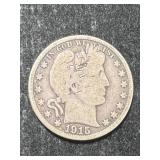 1915-D US BARBER HALF DOLLAR