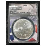 2021 TY.2 AMERICAN SILVER EAGLE ANACS MS70