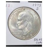 1973-S US SILVER EISENHOWER DOLLAR
