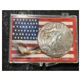 2014 AMERICAN SILVER EAGLE 1 TROY OZ .999 FINE SILVER IN CASE