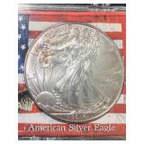 2014 AMERICAN SILVER EAGLE 1 TROY OZ .999 FINE SILVER IN CASE