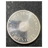 1 TROY OZ .999 FINE SILVER SUNSHINE MINTING ROUND
