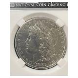 1885-O US MORGAN SILVER DOLLAR SLABBED
